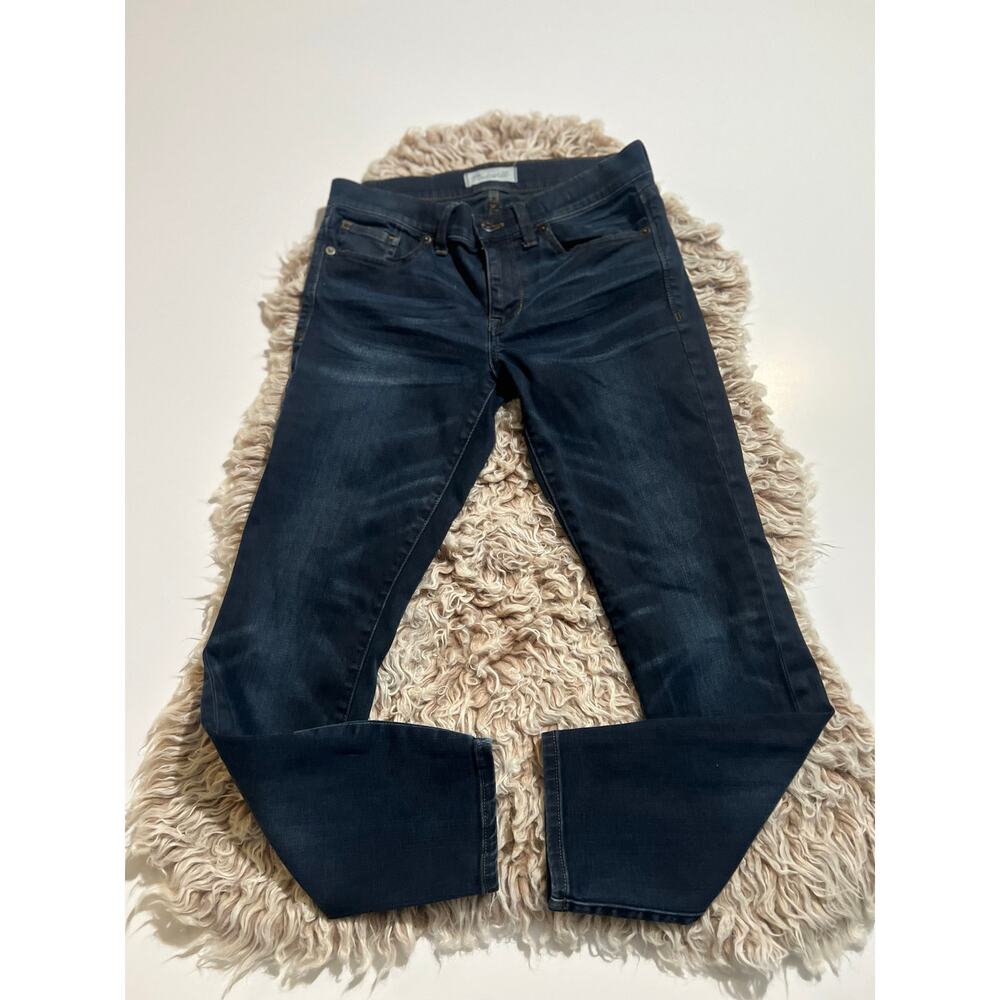 Madewell women’s skinny skinny crop blue jeans